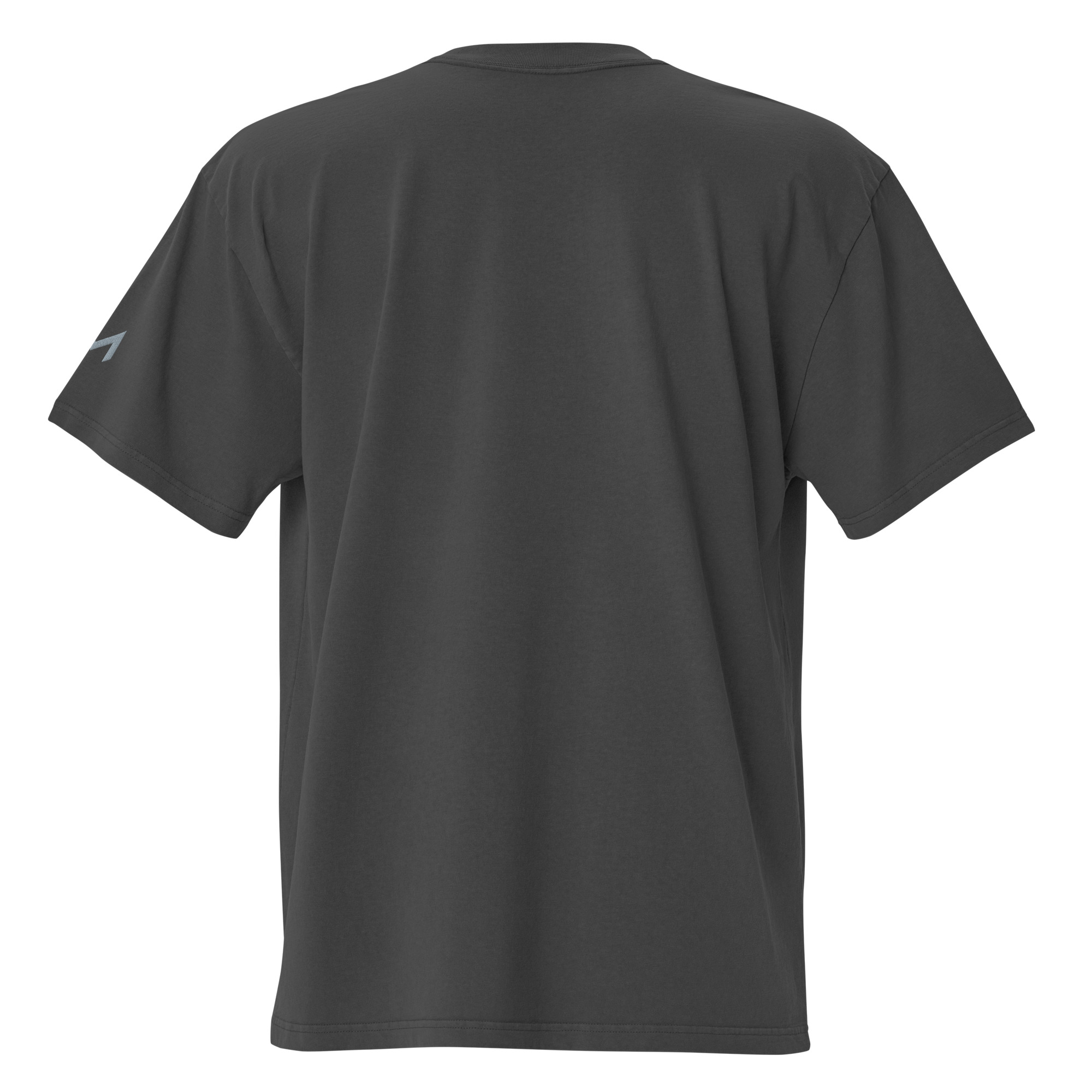 LAMARO Faded Oversized T-Shirt mit Ärmeldruck mens oversized faded t shirt faded black back 6a75b5dbd263f.jpg