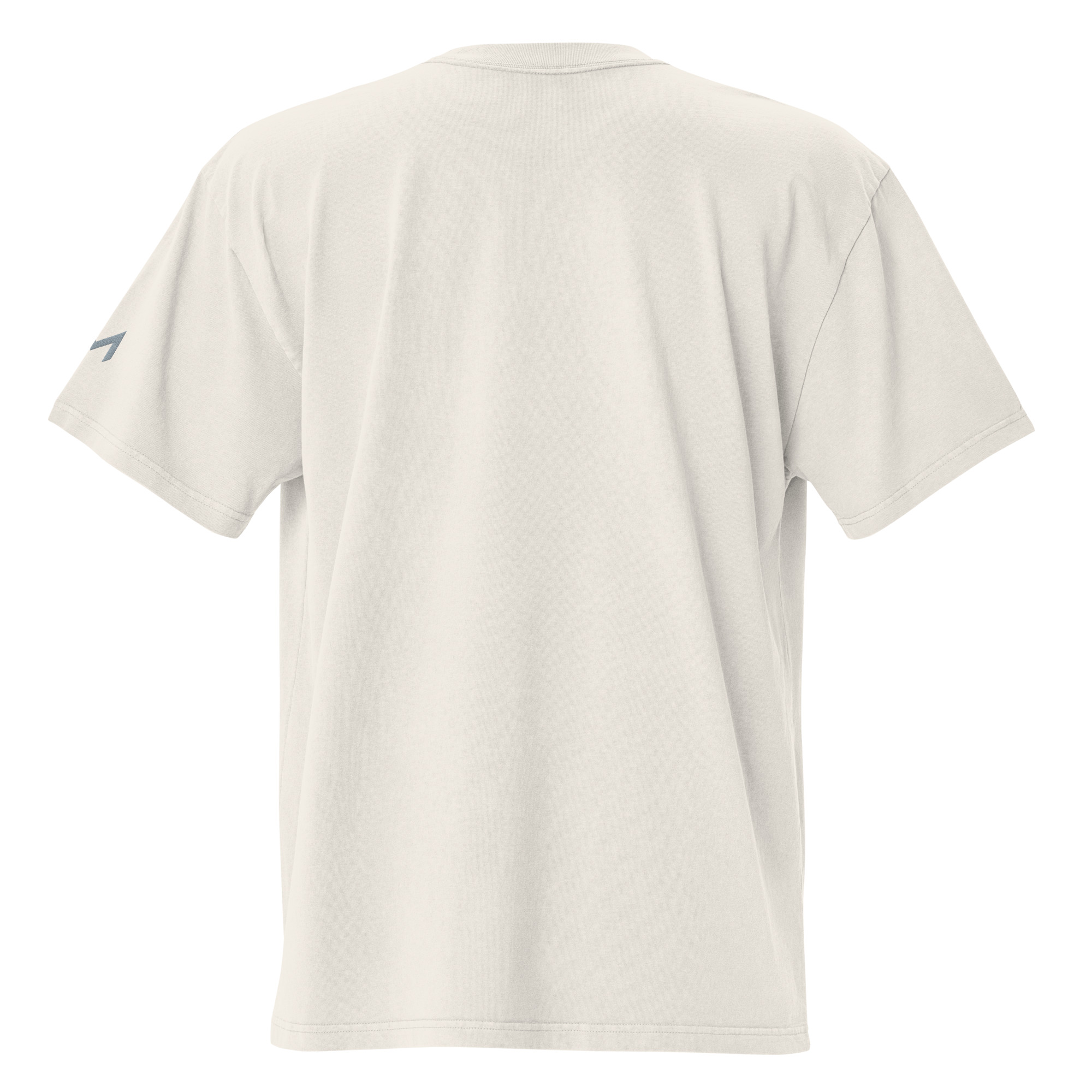LAMARO Faded Oversized T-Shirt mit Ärmeldruck mens oversized faded t shirt faded bone back 6a75b5dbd9c60.jpg
