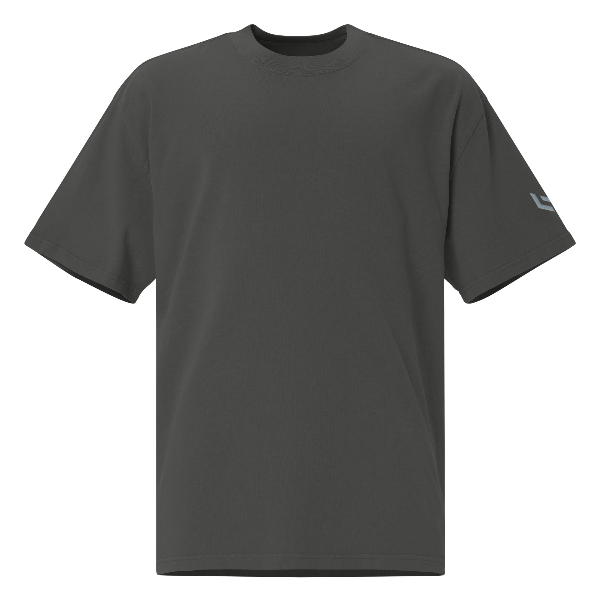 LAMARO Faded Oversized T-Shirt mit Ärmeldruck mens oversized faded t shirt faded coal front 6a75b5dbd2a98.jpg