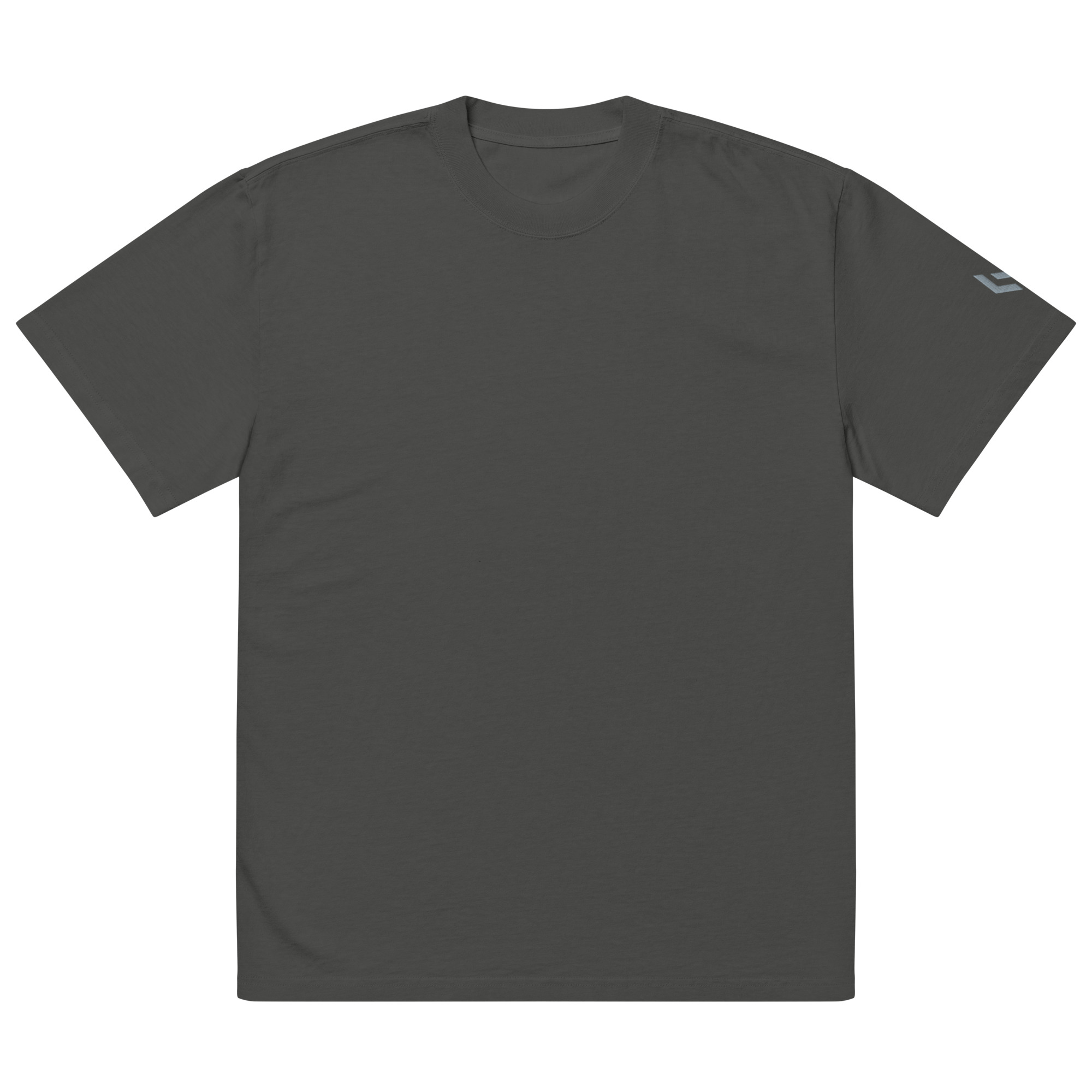 LAMARO Faded Oversized T-Shirt mit Ärmeldruck mens oversized faded t shirt faded coal front 6a78c1ad29194.jpg