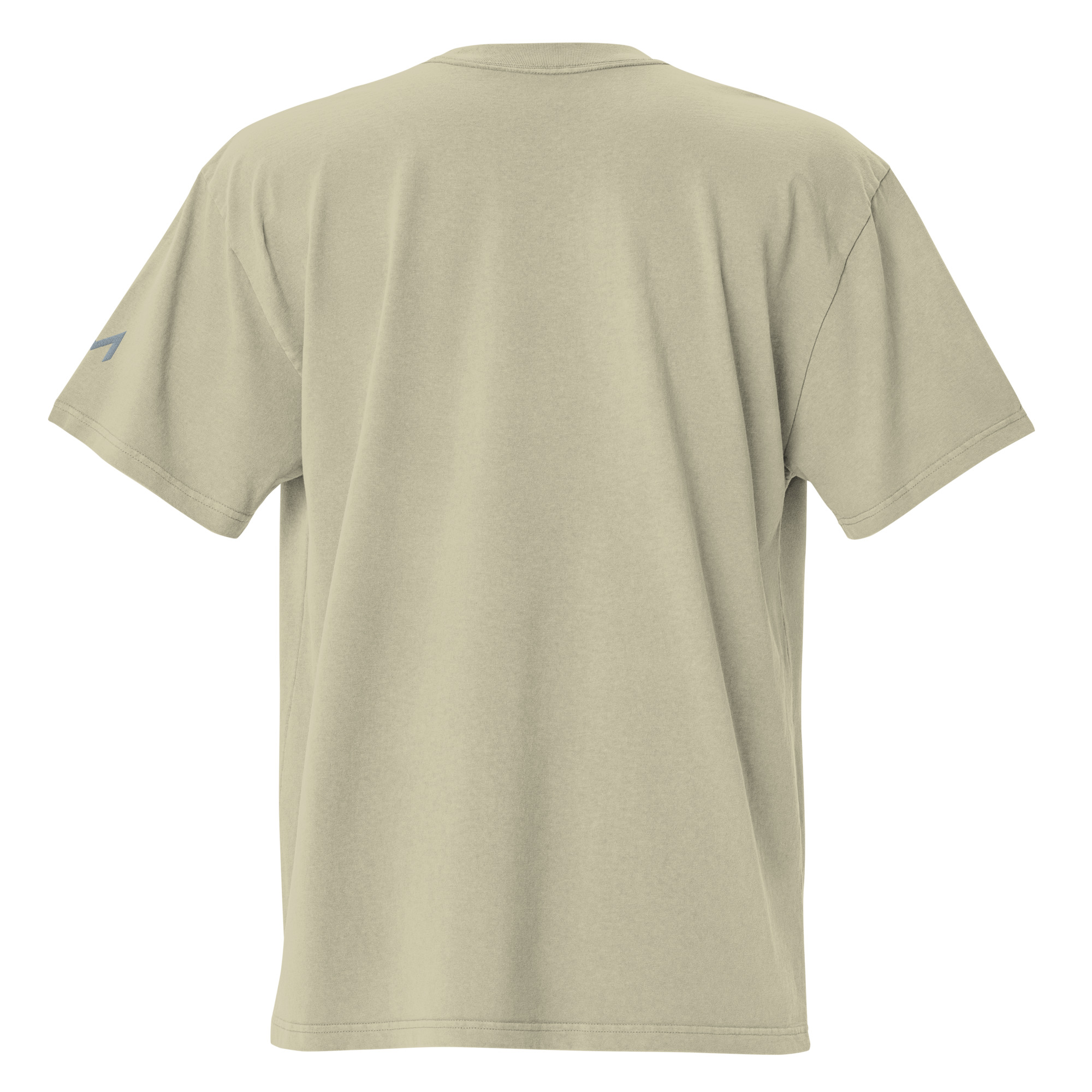 LAMARO Faded Oversized T-Shirt mit Ärmeldruck mens oversized faded t shirt faded eucalyptus back 6a75b5dbd7db9.jpg