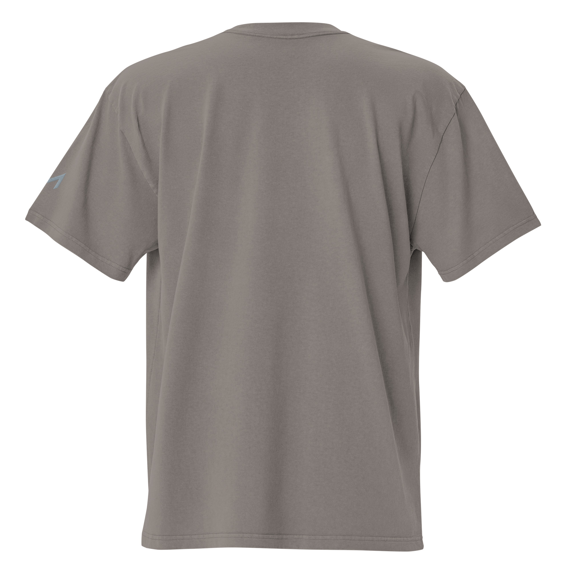 LAMARO Faded Oversized T-Shirt mit Ärmeldruck mens oversized faded t shirt faded grey back 6a75b5dbd4e00.jpg