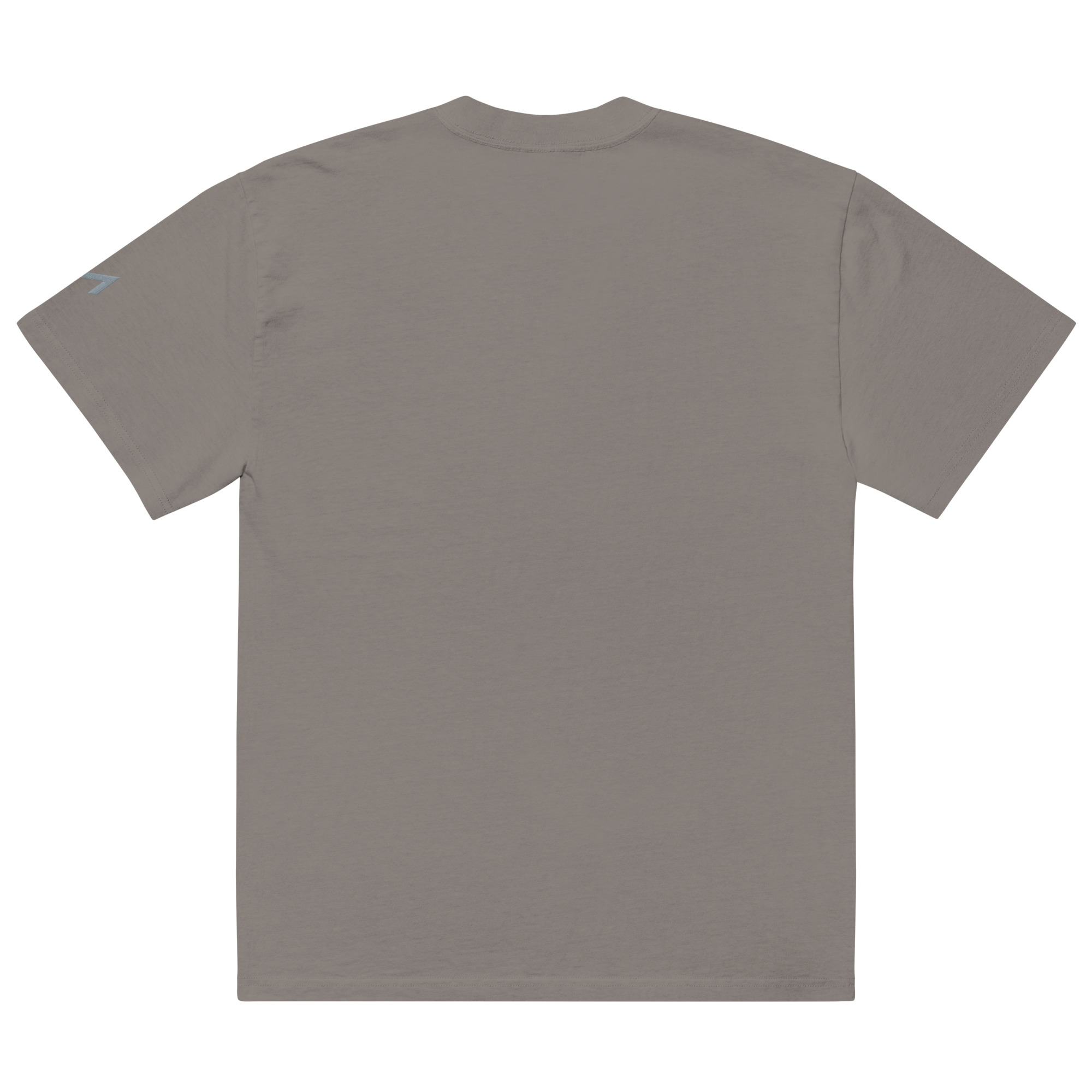 LAMARO Faded Oversized T-Shirt mit Ärmeldruck mens oversized faded t shirt faded grey back 6a78c1ad2a253.jpg