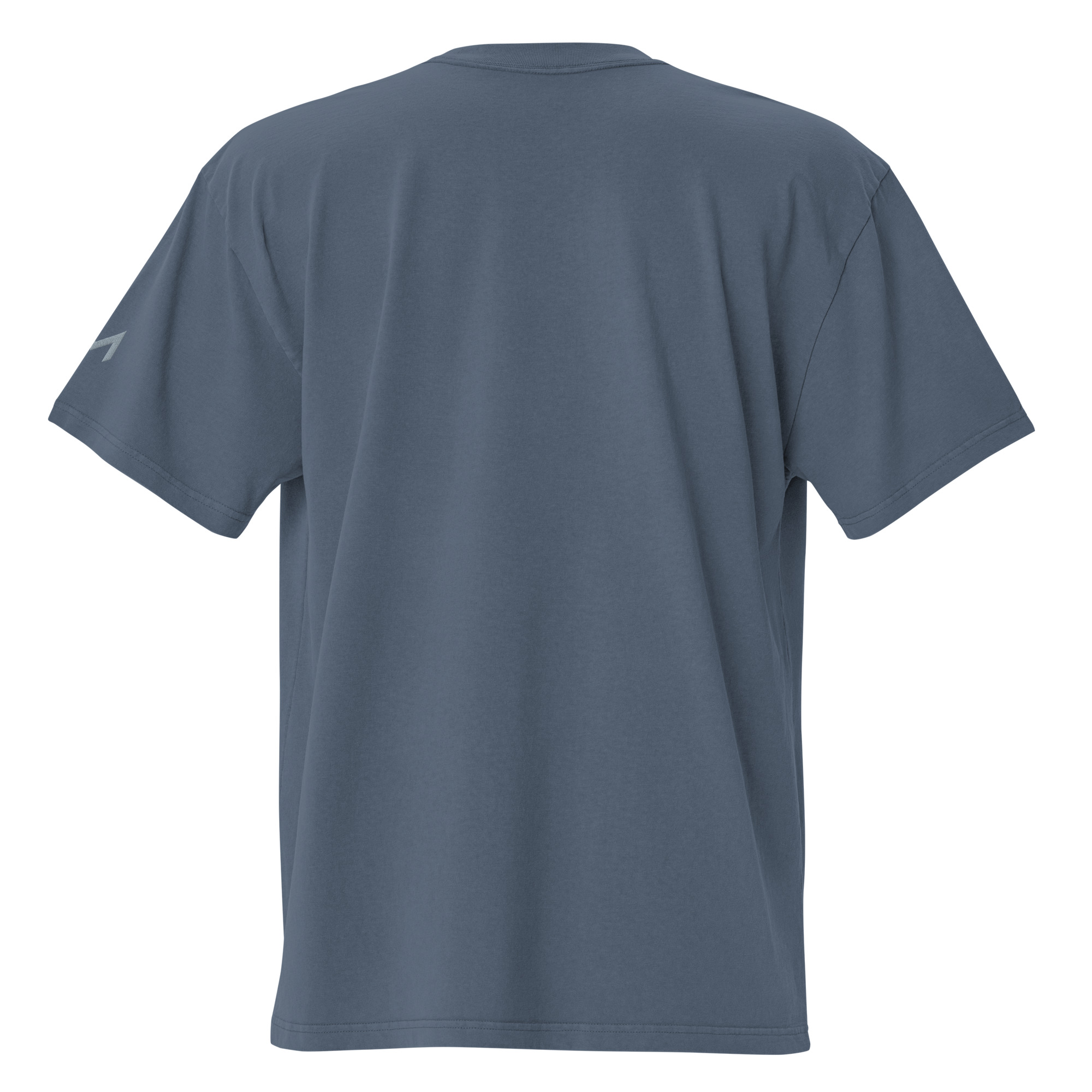 LAMARO Faded Oversized T-Shirt mit Ärmeldruck mens oversized faded t shirt faded indigo back 6a75b5dbd3b87.jpg