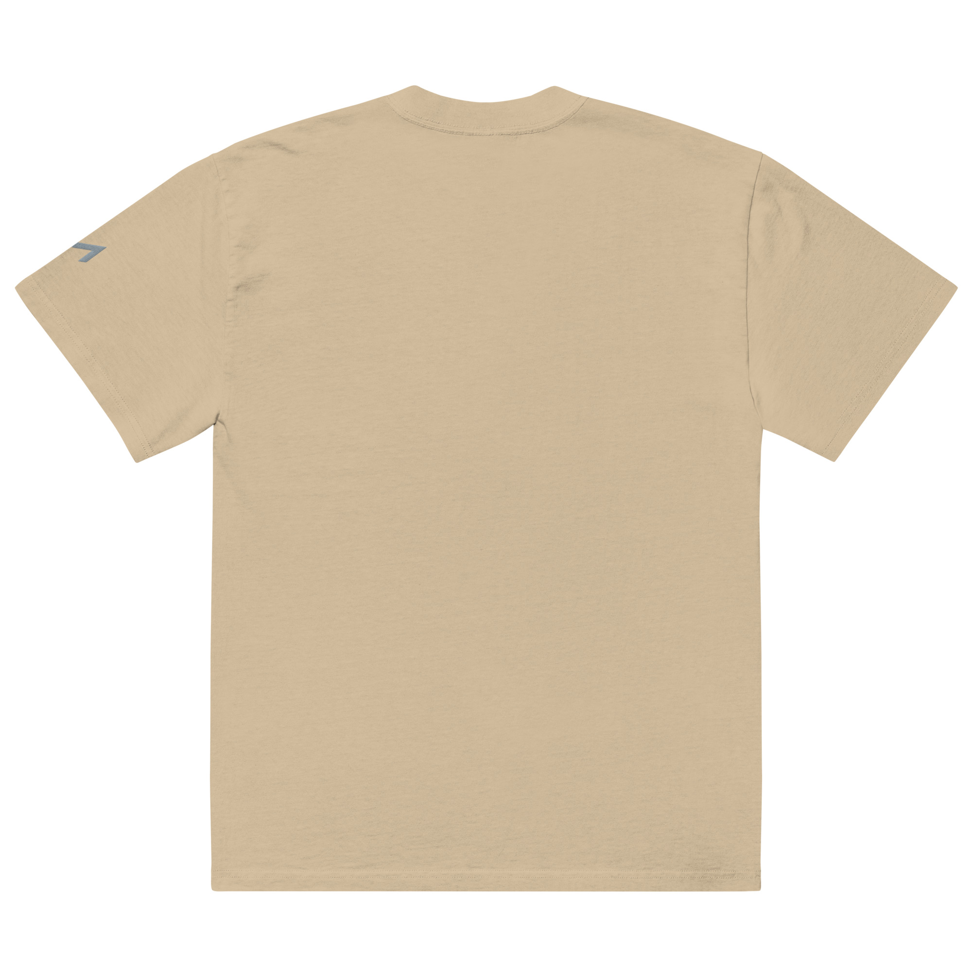 LAMARO Faded Oversized T-Shirt mit Ärmeldruck mens oversized faded t shirt faded khaki back 6a78c1ad2ad9d.jpg