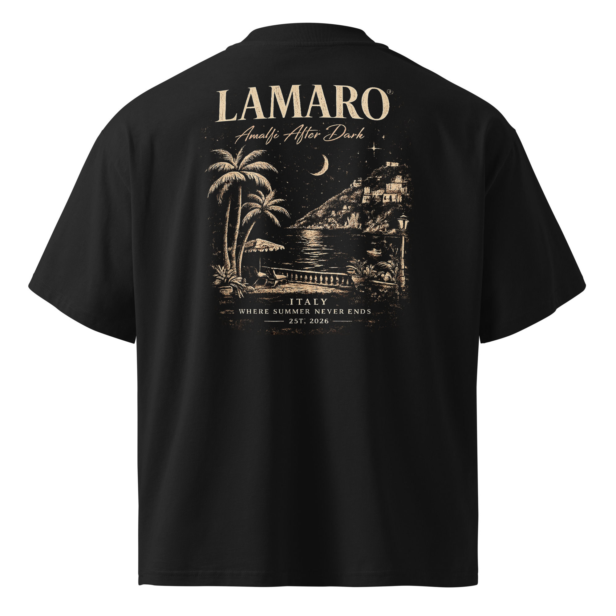 unisex organic oversized high neck blaster 2.0 t shirt black back 6a78dc74d870a.jpg