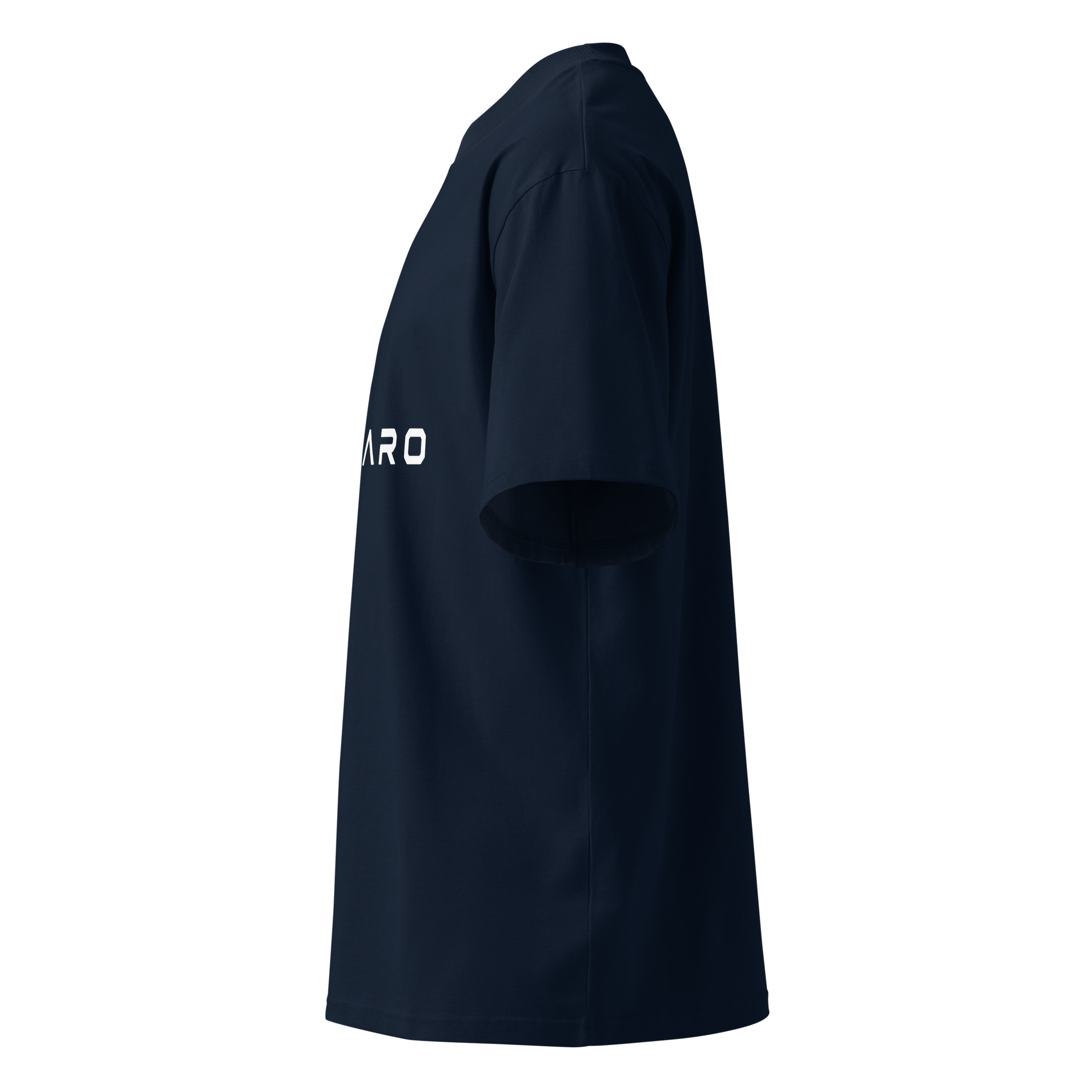 Oversized Unisex Bio-T-Shirt mit Lamaro Aufdruck unisex organic oversized high neck blaster 2.0 t shirt french navy left 6a764850773ae.jpg