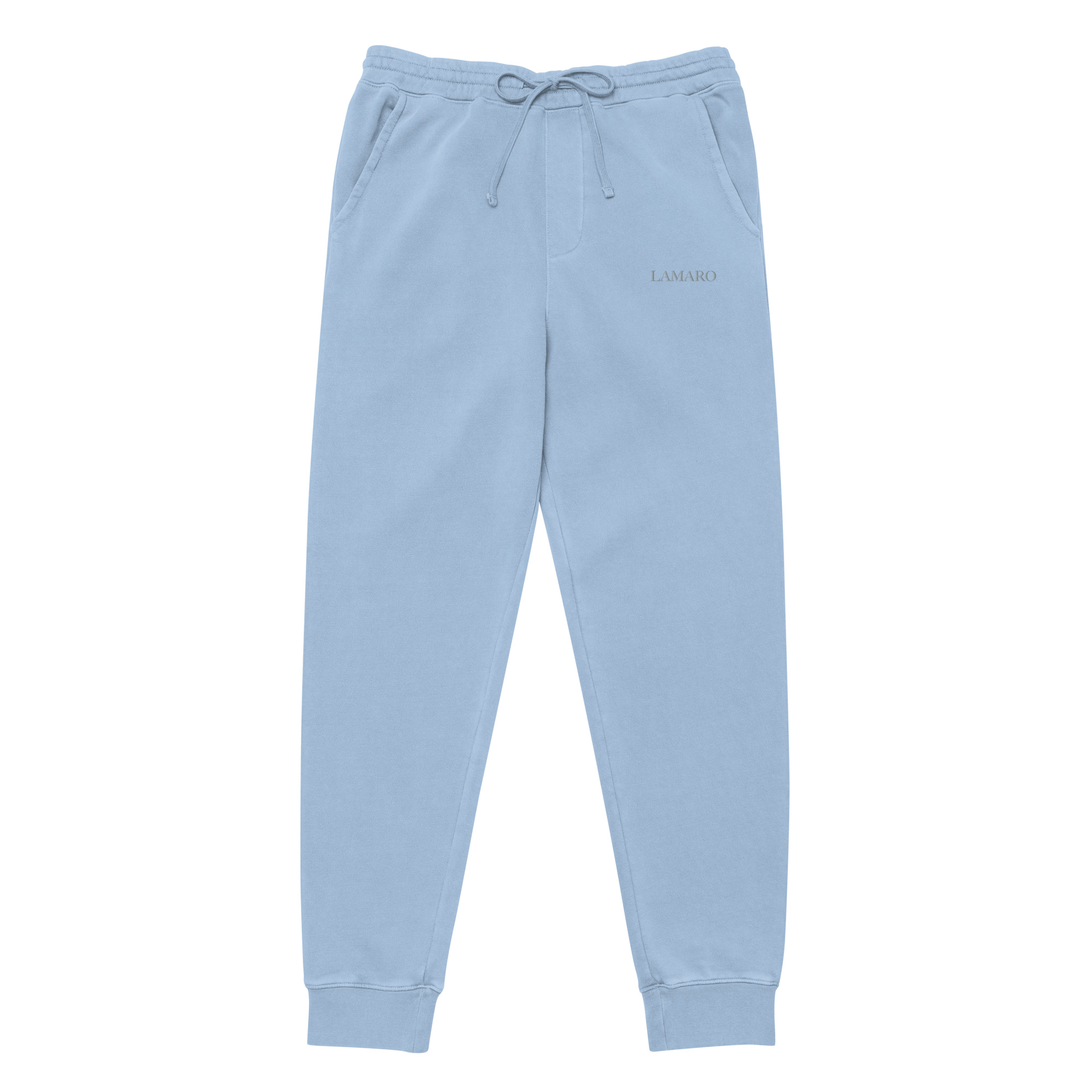 LAMARO Pigment Dyed Unisex-Jogginghose – Babyblau Babyblaue LAMARO Pigment Dyed Unisex-Jogginghose