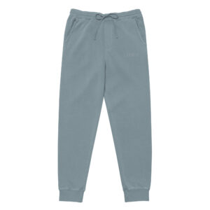 LAMARO Pigment Dyed Unisex-Jogginghose – Grünblau